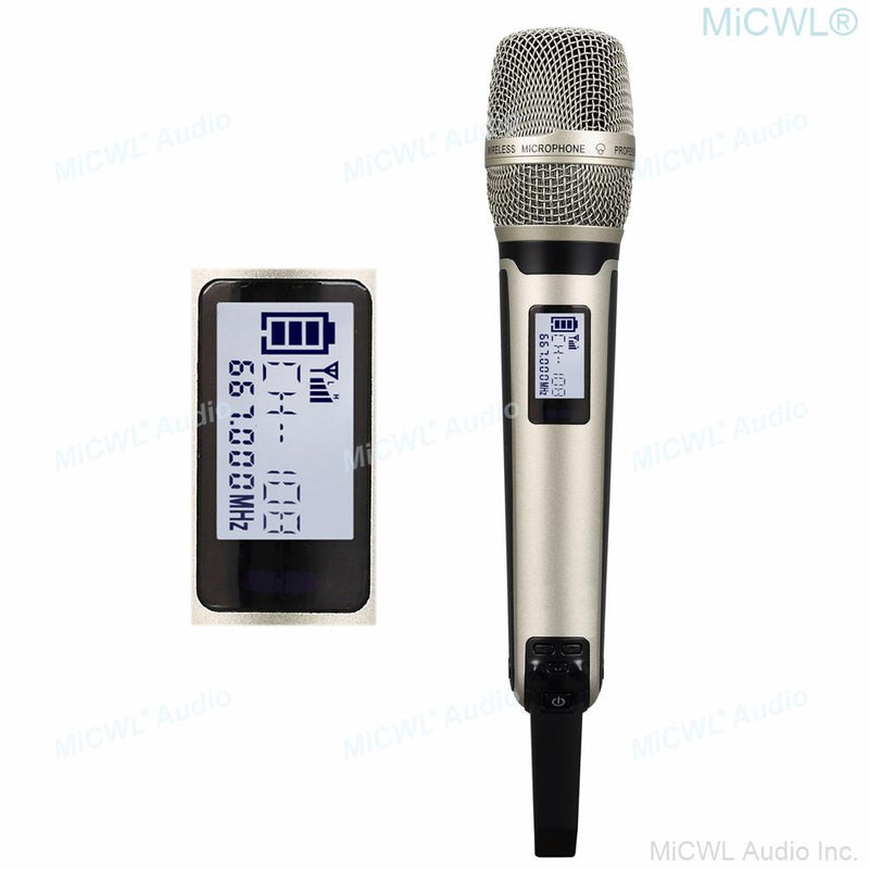 MiCWL AD4D 300 Channel Audio Wireless Microphone SKM9000 Digital True Diversity Stage vocal concert  Handheld Mics 4 Aerial