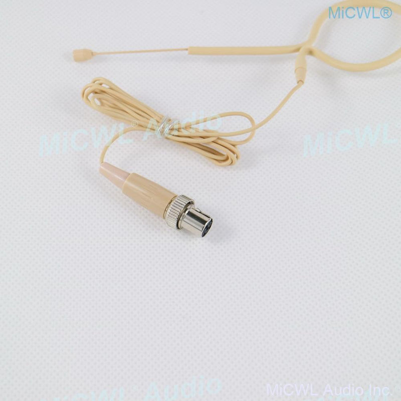 High Quality Beige Black Headset Microphone For MiPro Audio Wireless earset Mics System 4Pin mini Lock