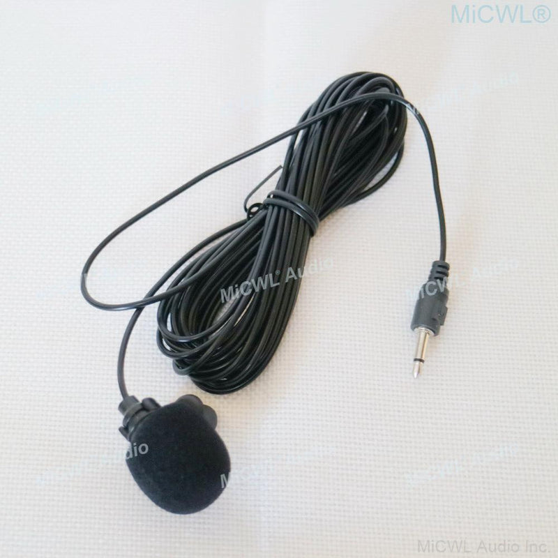 MiCWL R2 10m Cable Lavalier Microphones Standard 3.5mm Jack to 6.35mm Jack Adapter Use 1.5V AA Battery For Musich Stage Studio