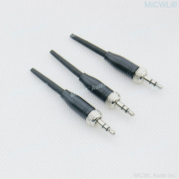 Metal 3.5mm 1/8" Stereo Screw Lock Connector Microphone Adapter Plugs For Sony Sennheiser Headset Lavalier Lapel Parts