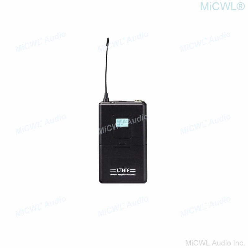 MiCWL UHF Digital 2 Headset 2 Handheld  Wireless Karaoke Microphone System 4 Mics Channel 4 Antenna Receiver Large Range