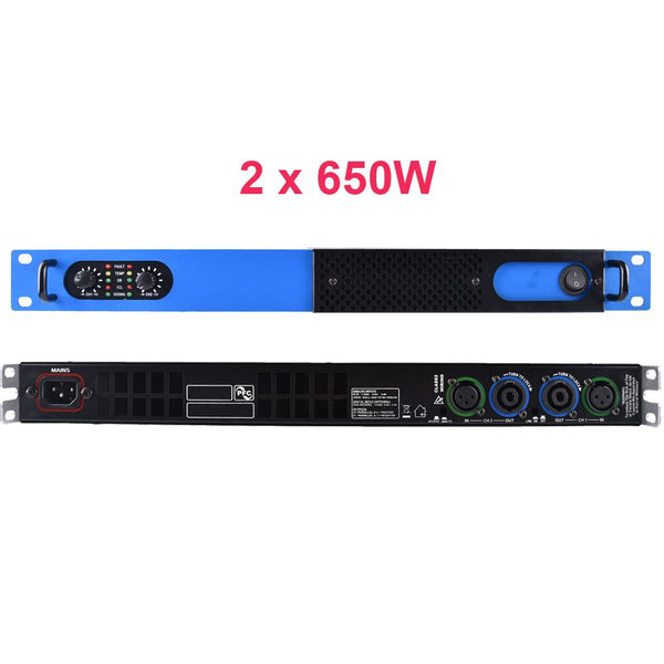 MiCWL 6000W Peak Dual Channel Stage DJ Karaoke Digital Power Amplifier Blue AMP Standard Rack 19" - MiCWL Audio Inc