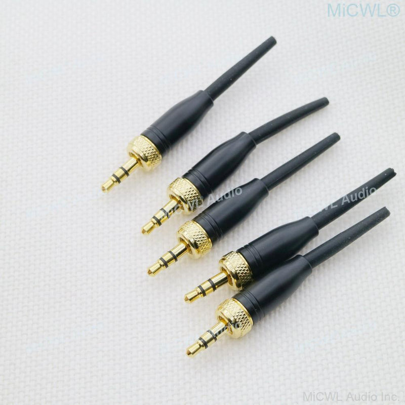 Professional DIY 1/8 3.5mm Stereo Screw Lock Connector Audio Adapter Plugs For Sennheiser Sony Headset Lapel Microphone 100pcs