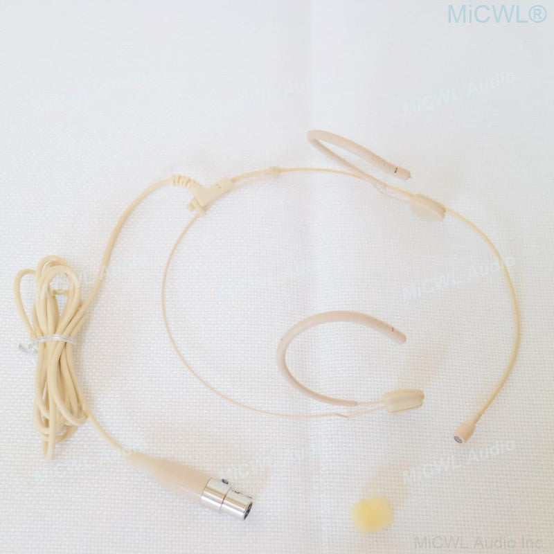 MiCWL M5 Beige HeadSet Microphone For Sennheiser G2 G3 G4 Shure ULX SLX PGX 4Pin AKG 3Pin Audio-Technica Wireless Microfone