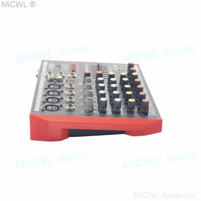 MG6 mini Bluetooth Audio Mixer Sound Microphone Mixing Console for Studio Stage performance computer live 48V power XLR - MiCWL Audio Inc