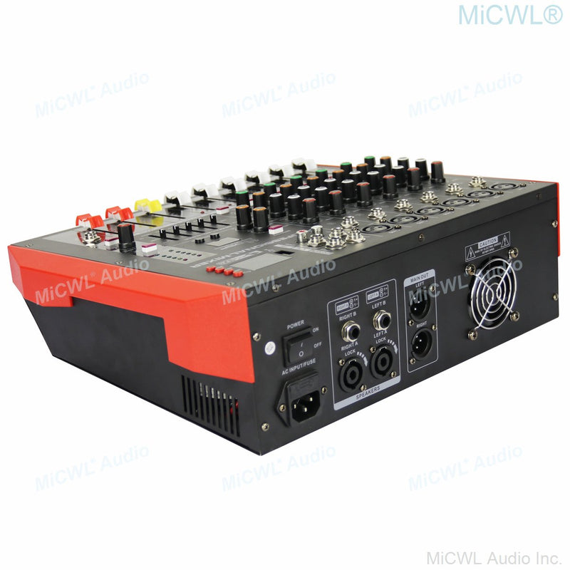 New Generation 6 Channel Bluetooth 16 DSP USB Mixer Mixing Console 2 Channel 800W Power Amplifier MiCWL M600 - MiCWL Audio Inc