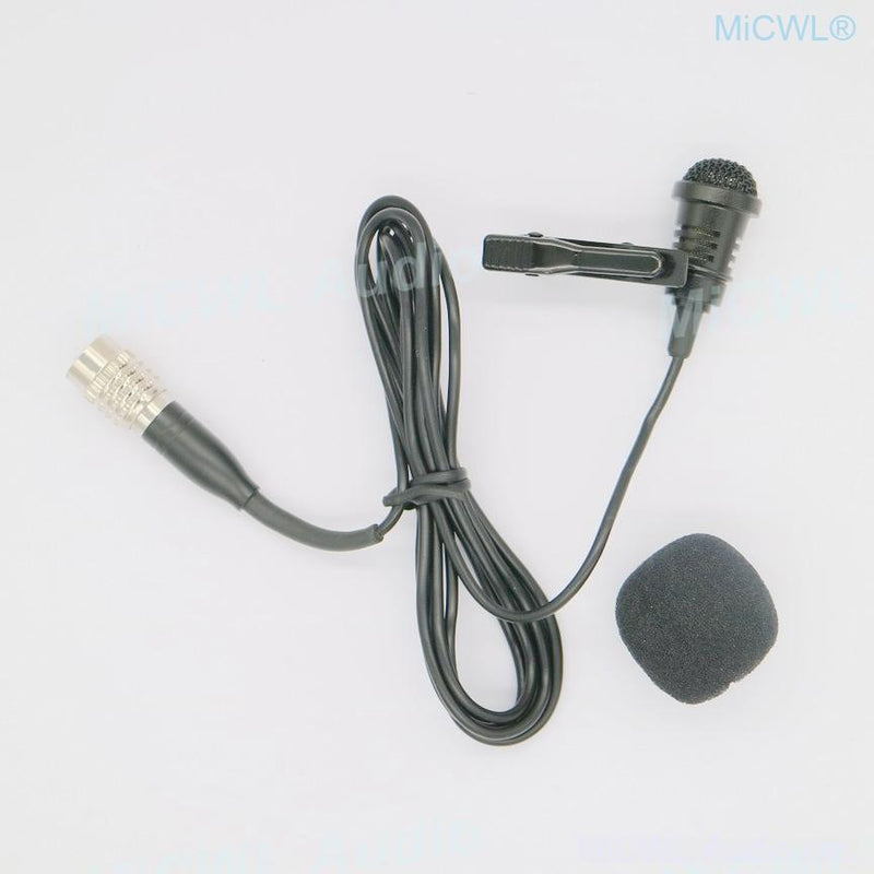 Pro 2m Wire Tie Clip Lapel Microphone Cardioid for Audio-Technica Lavalier Wireless Audio System mini Hirose 4Pin Lock