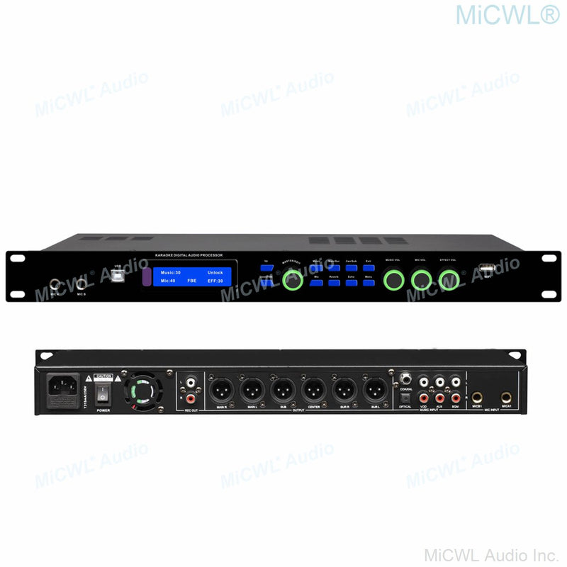 Original Digital Pre-Effector Anti-Noise Audio Processor Wireless Wired Microphone Sound Reverb PreAMP Effector Software KX990 - MiCWL Audio Inc