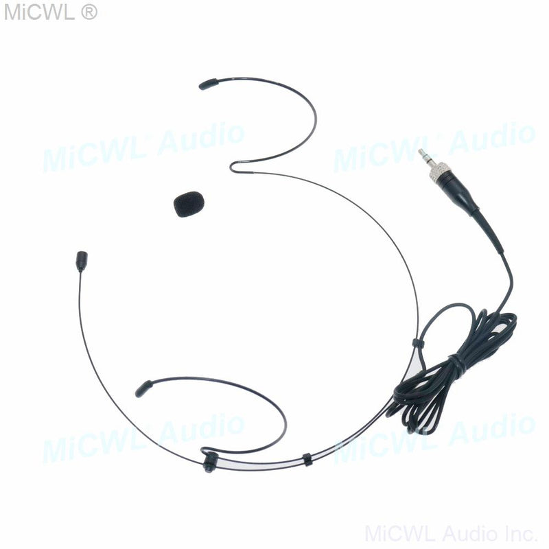 Beige SK HeadMic Double ear Headset Microphone For Sennheiser ew100 sk100 G1 G3 G3 G4 Wireless BeltPack Black