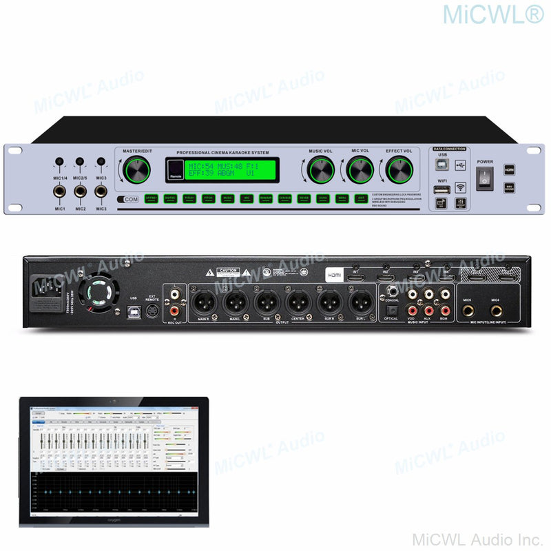 High-End KX600 Digital Decoder HDMI 3 Input 1 Output Studio Effector KX200 Upgrades WiFi PC Software 5.1 Decoding Processor