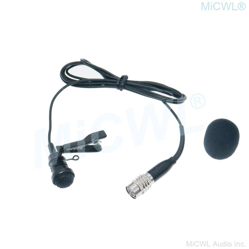 ATW2400 Cardioid Wireless Lavalier Lapel Microphone For Audio Technica Tie Clips BeltPack Transmitter Hirose 4Pin