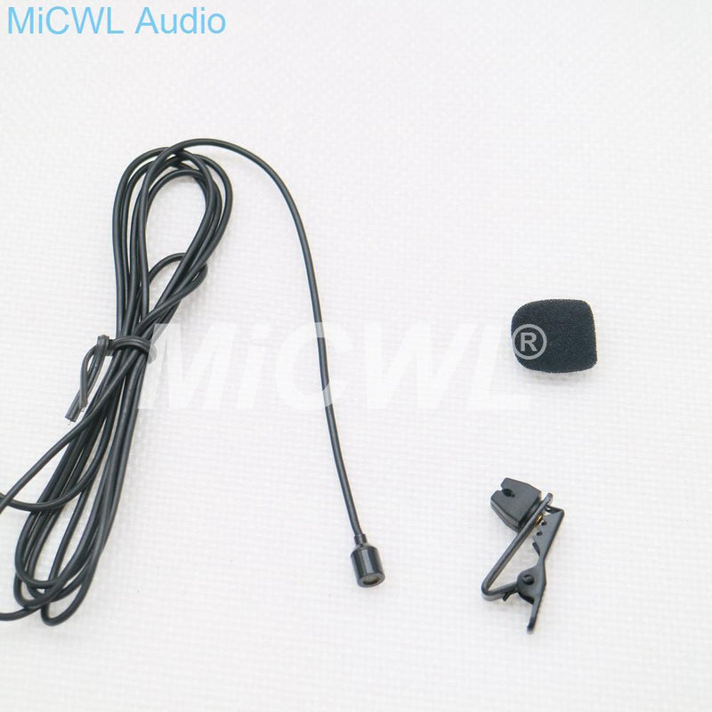 Mini Tie Clip Lavalier Lapel Microphone for Shure Belt Pack Wireless ULX SLX PGX UR4 GLX QLX Microphones TA4F 4Pin Beige Black