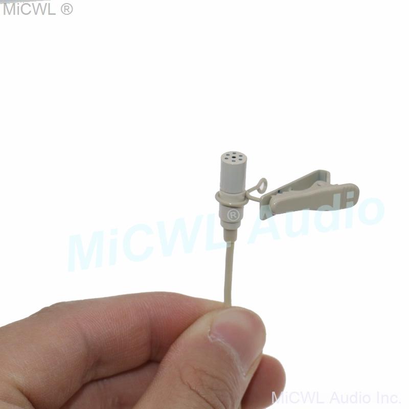 Beige Clip Lavalier Microphone For AKG Samson Gemini Wireless BeltPack Transmitter TA3F XLR mini for Karaoke Sing Speech