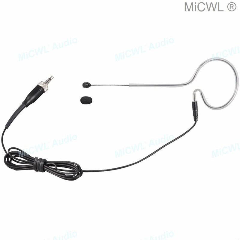 MiCWL Audio earset Headset Microphone for Sennheiser G3 G4 Shure ULX UR Audio-Technica ATW AKG MiPro ACT 3.5mm Black