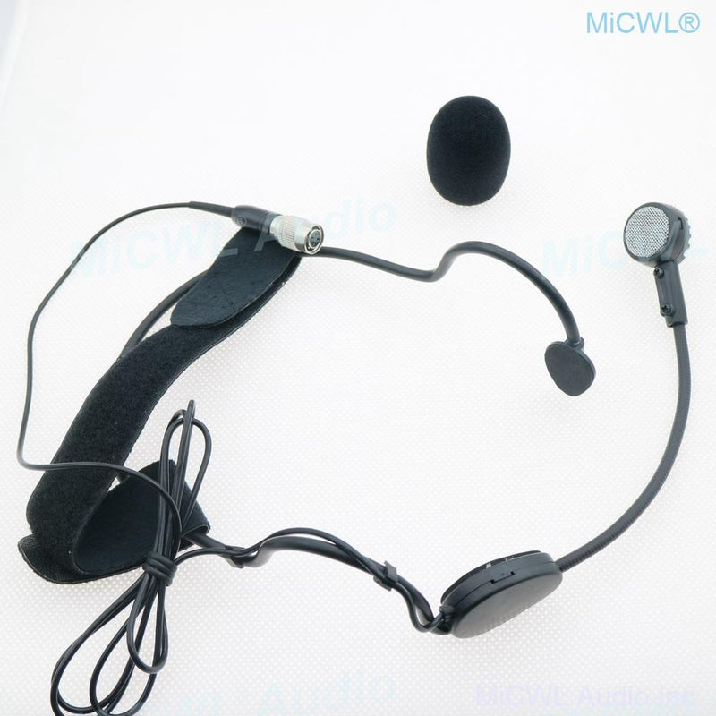 MiCWL ME3 Dynamic Head wear Microphone for Audio-Technica ATW MKE3 Wireless Headset Mics Hirose 4Pin