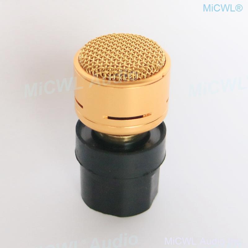 Golden Replacement Dynamic Microphone Capsule Cartridge Handheld Recording Studio Clear Sound Wireless or Wired DIY Parts