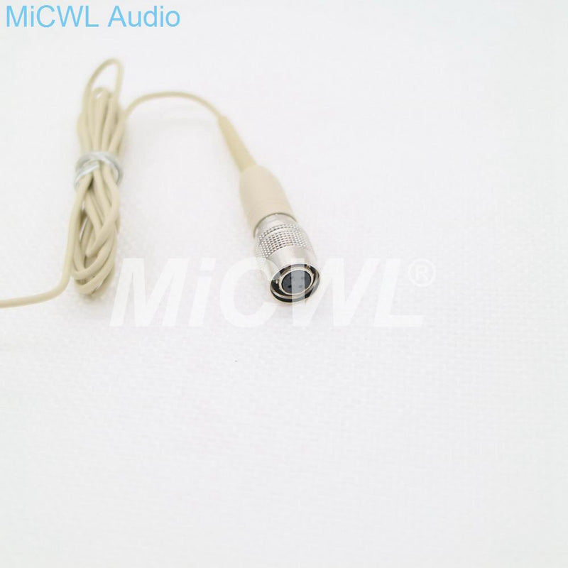 Mini Lavalier Lapel Microphone for Audio-Technica Belt Pack Wireless Black Beige color