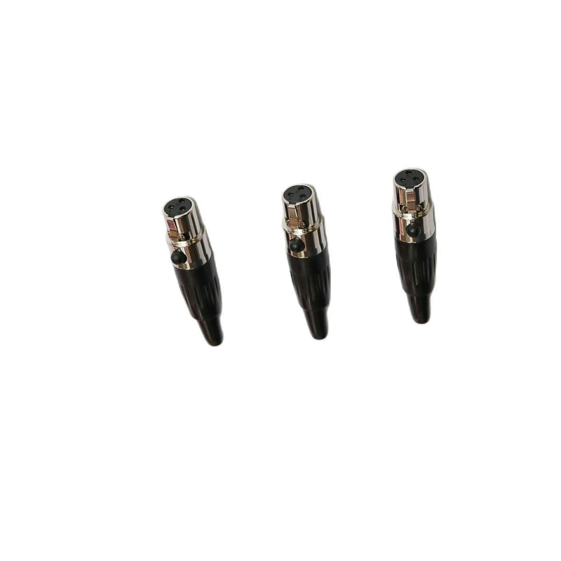 5Pcs Mini 3Pin XLR TA3F Replaceable Connector For AKG Samson Lapel Headset Microphones DIY Weld Spare Parts Plugs