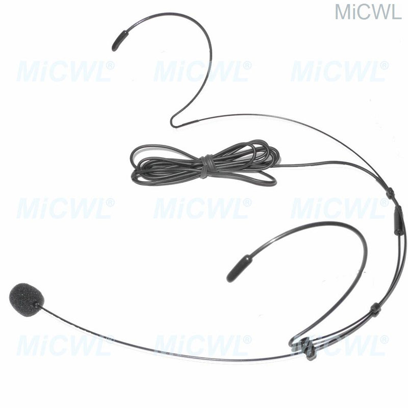 MiCWL SL Black HeadMic Headset Pro Microphone For AKG Samson Gemini Wireless BeltPack Transmitter XLR 3Pin mini TA3F