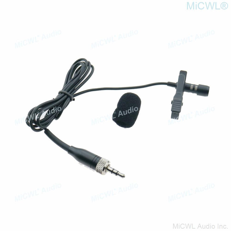 MiCWL MJ60 Lavalier Microphone For Sennheiser Mic G2 G3 G4 Wireless BeltPack 3.5mm Stereo Lock Metal Plug