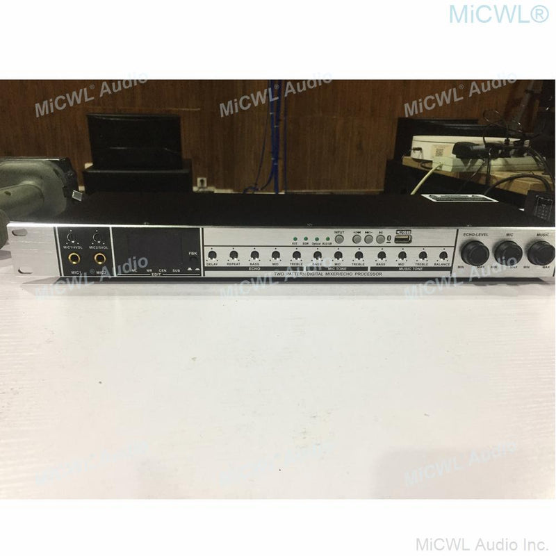 Professional Digital Effects Bluetooth Anti-noise Processor with PC Software and 4 Channel 7000W Power Amplifier MiCWL MX2 Kit