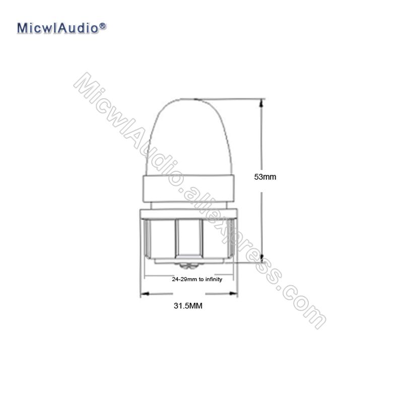 Metal Capsule Cardioid Condenser TL39 Microphone Core for Recording Singing Vocal capsule Cartridge Clear Sound