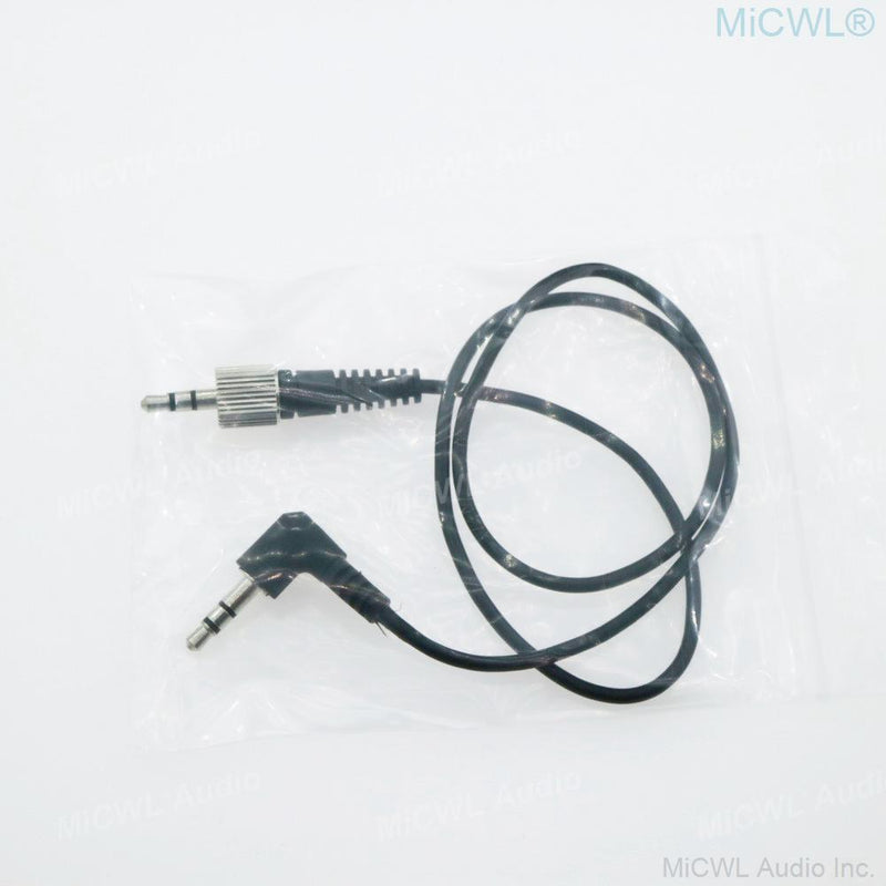 19" Cable adapter 3.5mm Lockable for Sennheiser Wireless to 3.5mm standard Camera for Sony Panasonic Canon - MiCWL Audio Inc