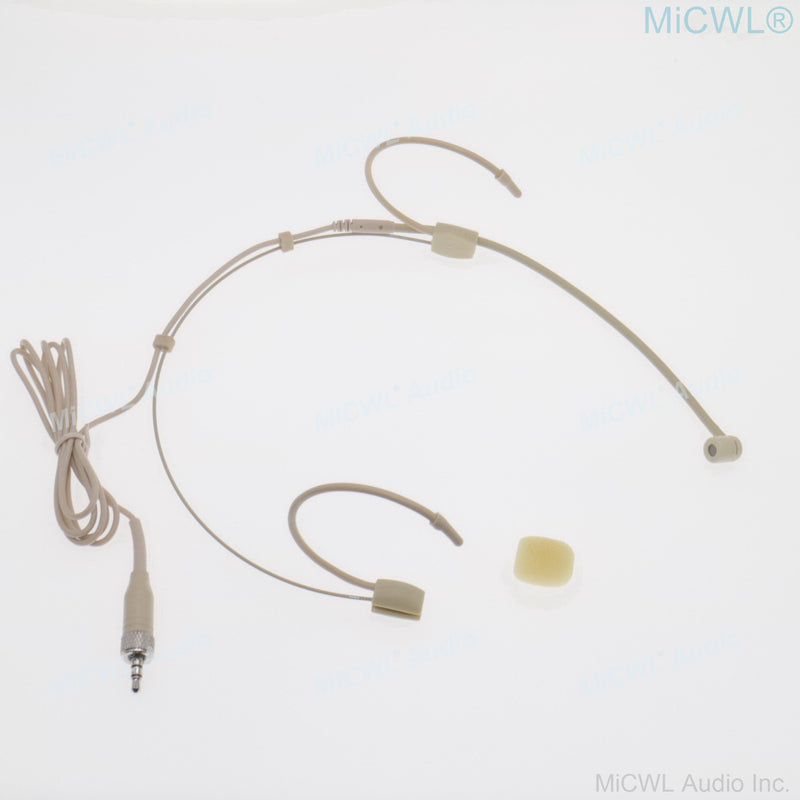 Skin Double Ear Hook Headband Microphone For Sennheiser Shure MiPro AKG Audio-Technica 4Pin 3Pin TA4F 3.5mm