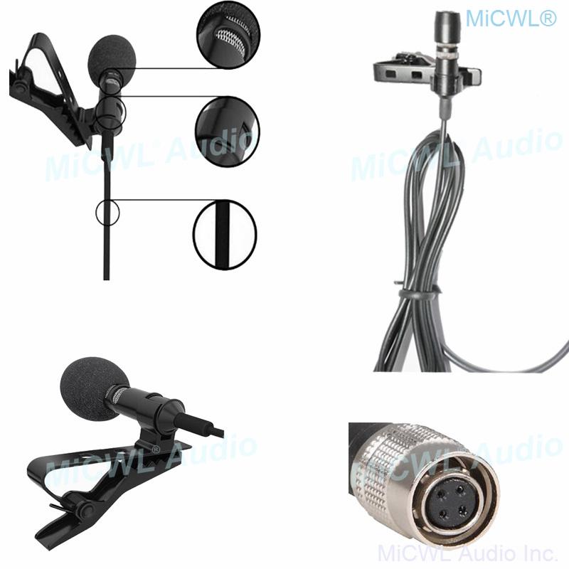 Cardioid Clip-On Lavalier Microphone For Audio-Technica Wireless New Version 2m Wire MiCWL AT60