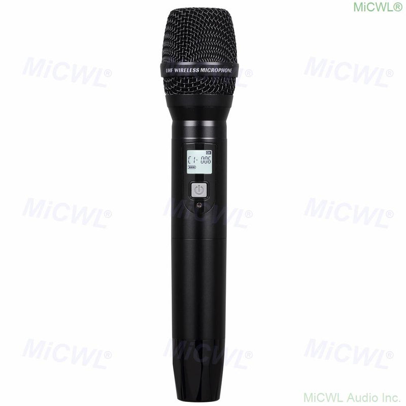 MiCWL 4 Handheld UHF Digital Wireless Karaoke Microphone System 4 Antenna Receiver Large Range