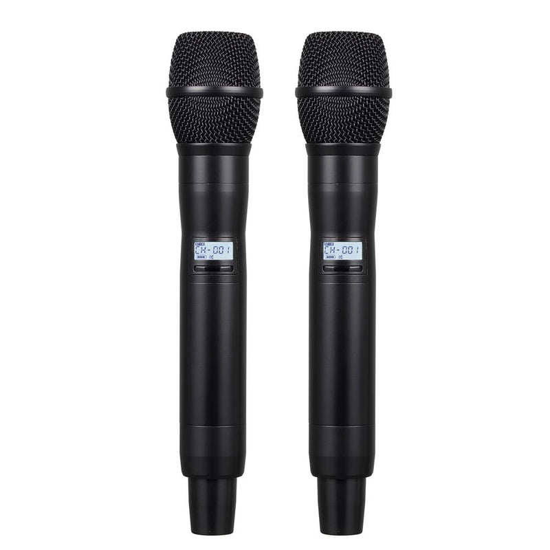 MiCWL AD4D Dual Handheld Wireless DJ Karaoke Stage Sing Microphone 4 Antenna True Diversity ADX400 Digital System 500m Range