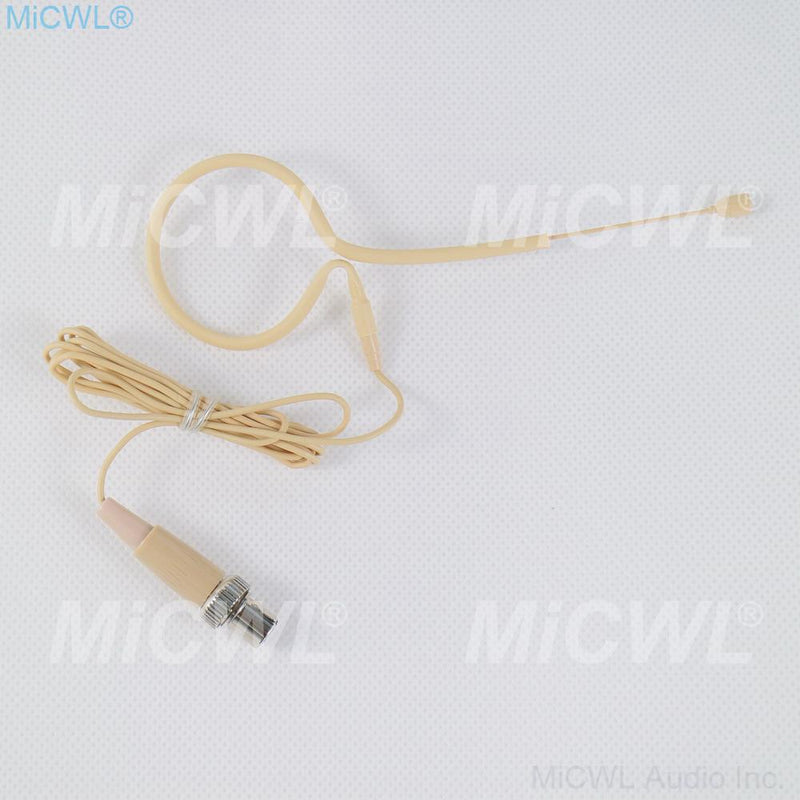 Omnidirectional Headset Single Eear Hook Microphone For MiPro Wireless BodyPack Transmitter TA4F Lock