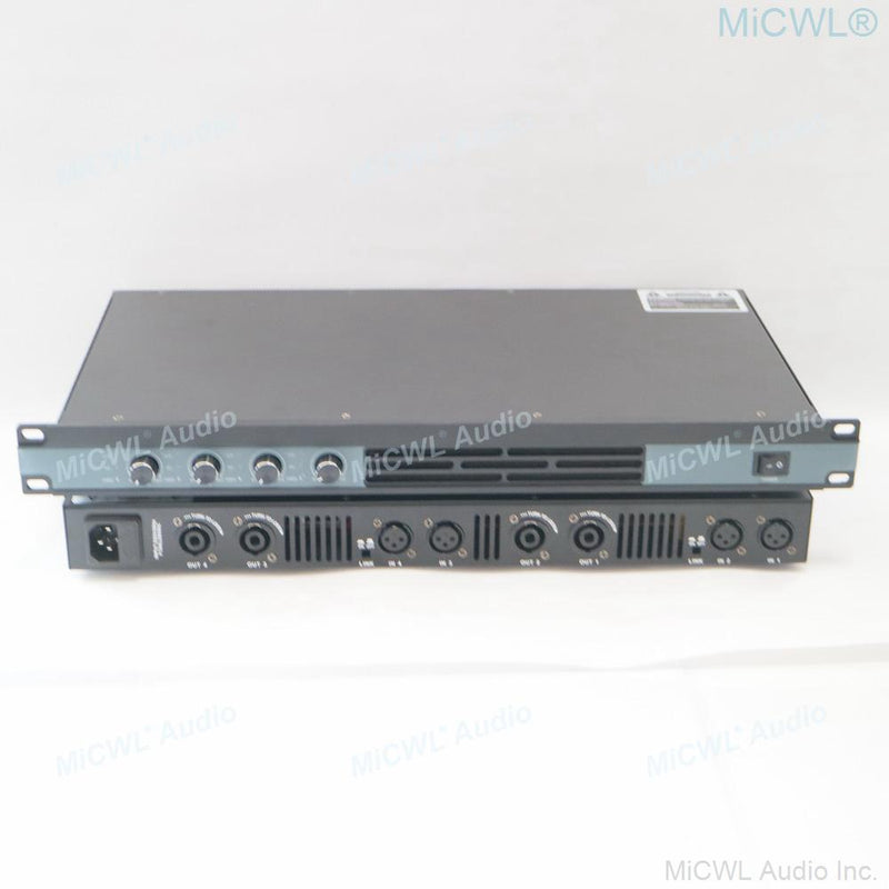 Top Quality 1U Standard 19"Rack 4 Channel 7000W Peak Digial Power Amplifier AMP 5200 Watt MiCWL D6400