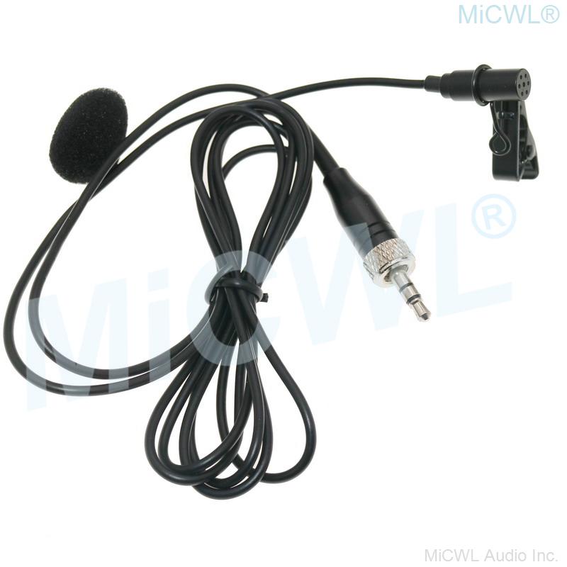 Black ME2 Tie Clip Lavalier Lapel Microphone for Sennheiser G2 G3 G4 MKE2 Clip-On Wireless System