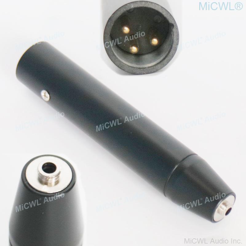 Pro 3.5mm to 6.35mm 1.5V AA Battery Adapter Standard 3.5mm to XLR 3Pin Phantom Power Adaptor