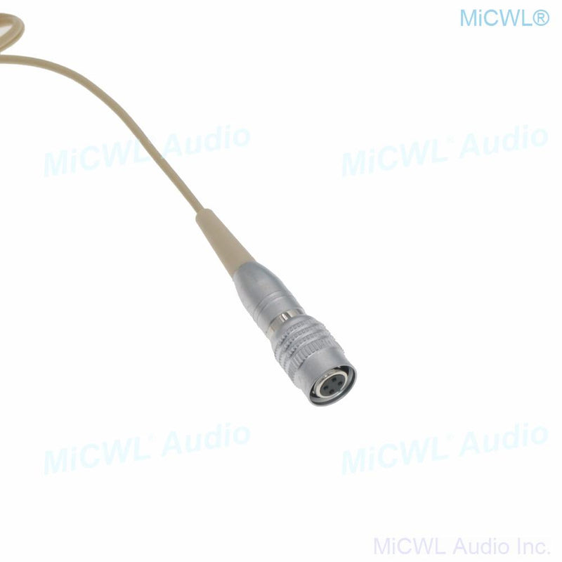 CS90 Beige ATW Ear Hook Headset Cardioid Microphone for Audio Technica Wireless BeltPack Karaoke Sing Stage Studio Speech