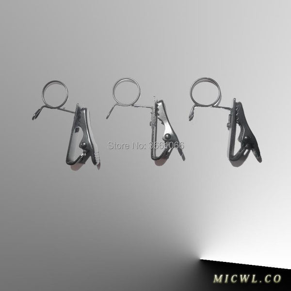 Spare Replaceable Metal clip Mic clips for Sennheiser ME2 (6-7mm) Lavalier Lapel Microphones and 10-12mm and Other