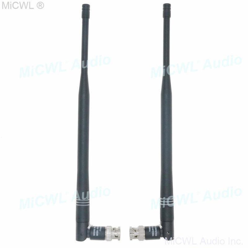 2pcs Screw Bayonet BNC Antenna Aerial for Shure ULX SLX UR24D Sennheiser G2 G3 G4 Wireless Receiver - MiCWL Audio Inc