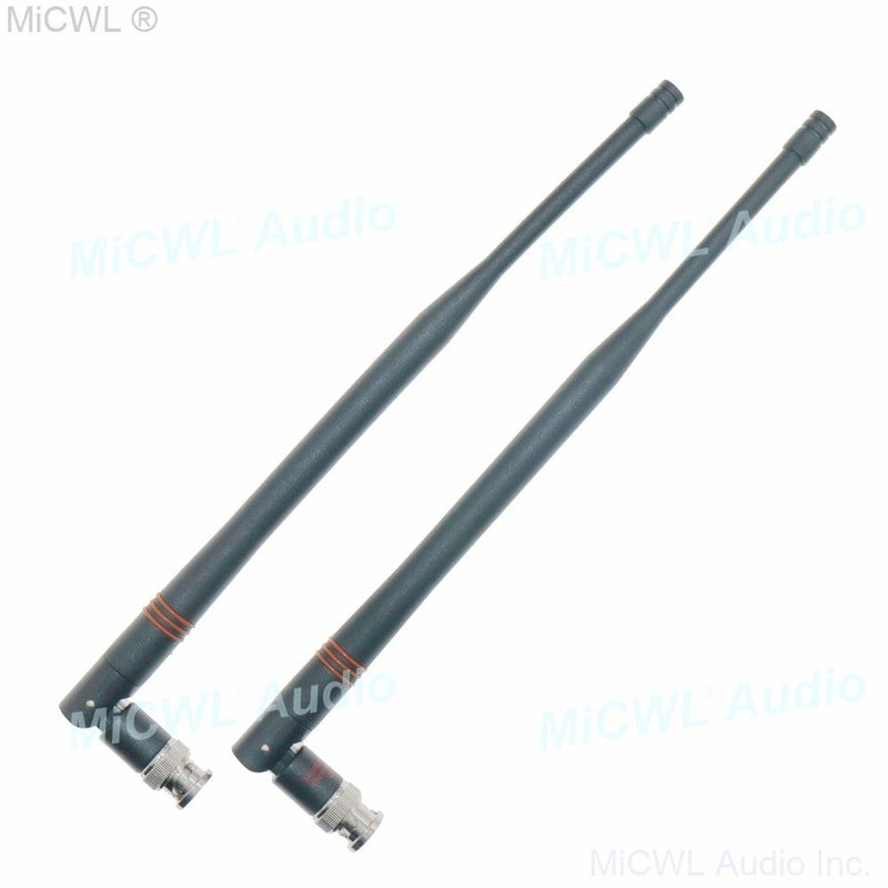 2pcs Screw Bayonet BNC Antenna Aerial for Shure ULX SLX UR24D Sennheiser G2 G3 G4 Wireless Receiver - MiCWL Audio Inc