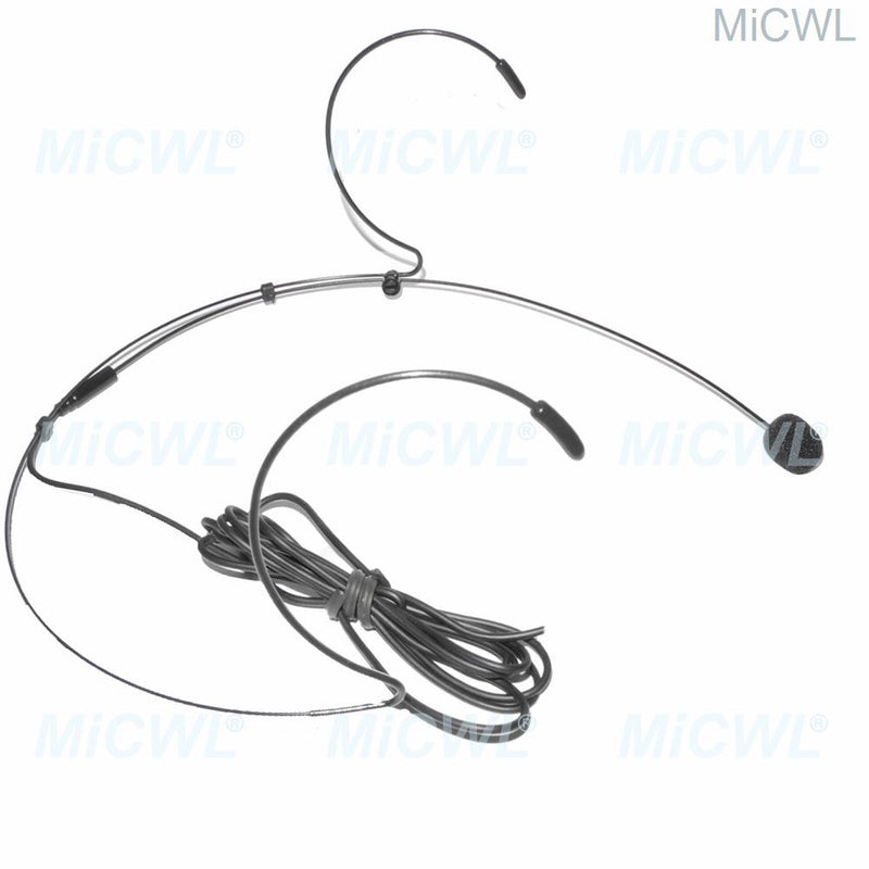 MiCWL SL HeadMic Black Headset Pro Microphone For Sennheiser G1 G3 G3 G4 Wireless BeltPack Transmitter 3.5mm Sterel Lock Screw