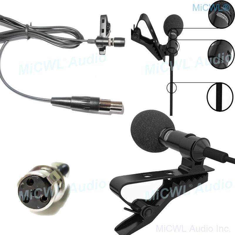 First-rate New Version Cardioid Clip-On Lavalier Microphone For Shure Lapel Wireless BeltPack XLR 4Pin Mini Plug MiCWL M17