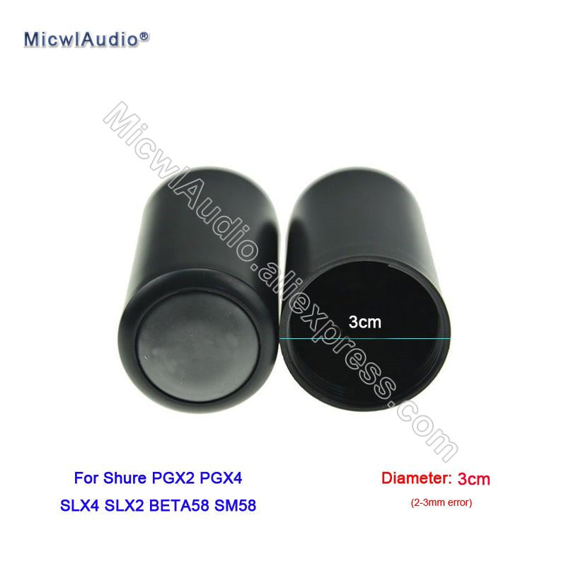 Screw on Cap Black Handheld Microphone Cover Cup For Shure PGX2 PGX4 SLX4 SLX2 BETA58 SM58 Wireless Replacement SLX PGX 1 pcs