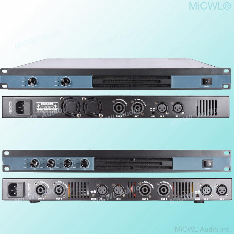 MiCWL Audio 2 4 Channel 5200W Digital Power Amplifier Karaoke Stage Studio Audio Microphones Speaker AMP Amplifier New Design - MiCWL Audio Inc