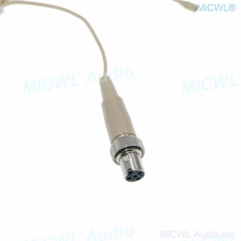 Miniature Lavalier Lapel Microphone For MiPro Audio Wireless Mics System TA4F 4Pin Lock