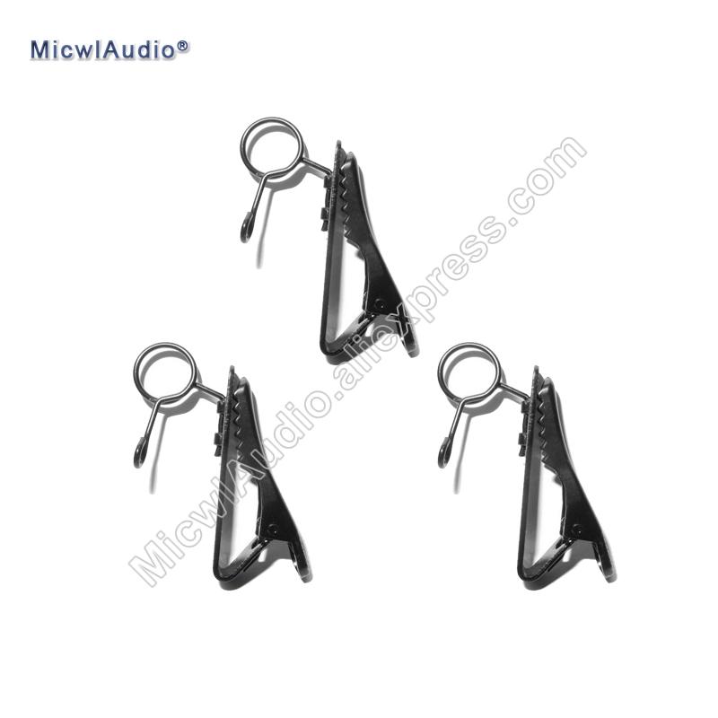 Spare Replaceable Metal clip Mic clips for Sennheiser ME2 (6-7mm) Sony V1 D11 Lavalier Lapel Microphones 3pcs