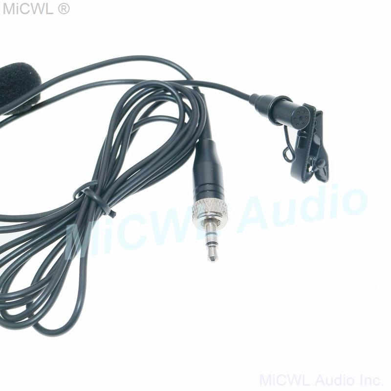 Black ME2 Clip-On Lavalier Microphone for Sennheiser G2 G3 G4 Wireless BeltPack Transmitter 3.5mm Stereo Lock