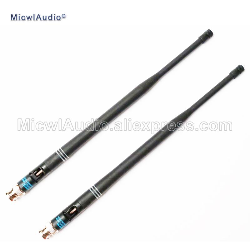 2Pcs 638-698MHZ Microphone BNC Connector Bayonet Antennas For Shure Wireless Microphone System MicwlAudio With Pair - MiCWL Audio Inc