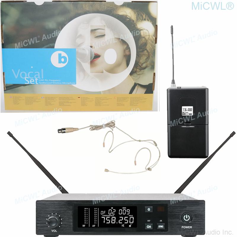 UHF 96 Channel Digital Wireless SK Biege Headset Microphone Karaoke DJ Live Stage Performance MiCWL D100 микрофоны Microfones - MiCWL Audio Inc