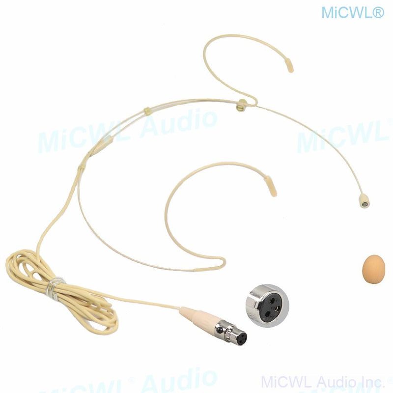 MiCWL Digital Wireless Microphone 400 Channel 4 Beige Headset 4 Handheld Microphones System