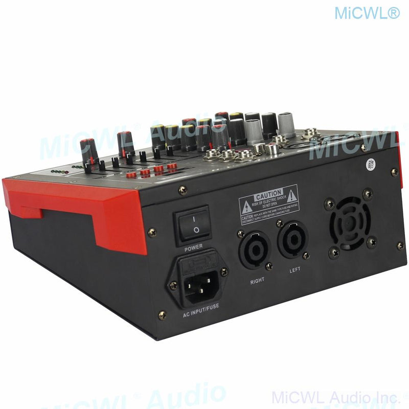 MG4 400W Power Mixer 4 Channel Mixing Console 2x200W Power Amplifier  Karaoke Music Live Mixer 2 Channel AMP Bluetooth 48V